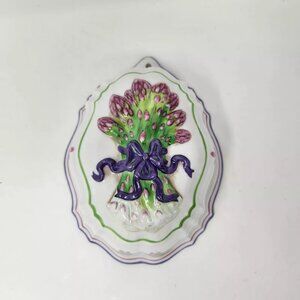 Vintage 1986 Le Cordon Bleu Franklin Mint Asparagus Wall Decor Mold